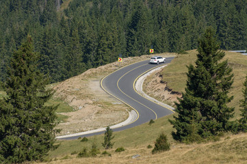 Curvy road in the mountains