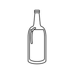 liquor drink bottle icon vector illustration graphic design