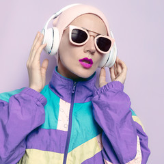 Girl DJ Mix Techno Dubstep Party Style
