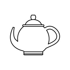 Tea porcelain jug icon vector illustration graphic design