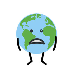 Earth globes isolated on white background