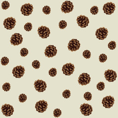 Seamless vintage Christmas pattern for gift wrap and fabric design