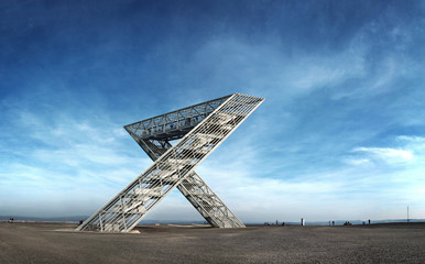 Saarland – Saarpolygon Panorama – Denkmal für den Bergbau Halde Duhamel Ensdorf