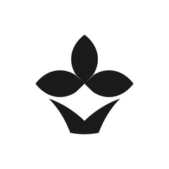 Abstract flower logo design