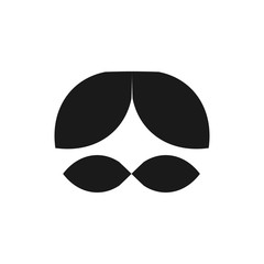 Abstract face logo design, face logo design