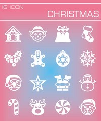 Vector Christmas icon set