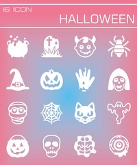 Obraz na płótnie Canvas Vector Halloween icon set