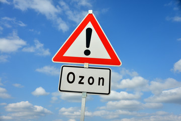 Ozon, Ozonloch, Klimawandel, Klimaänderung, Klimaschwankung, Schild, Achtung, Warnung, Erde, Wetter, Meteorologie, Ozonschicht, Südpol, Klimaveränderung, FCKW, Ozonkonzentration, Umweltschutz