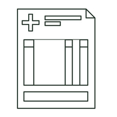 Medical history icon. Medical health care and hospital theme. Isolated design. Vector illustration