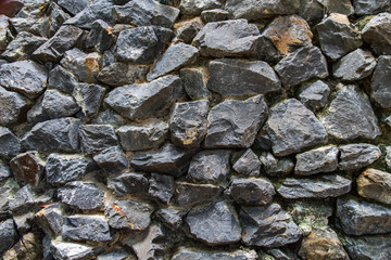 Stone wall texture background natural color