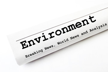 Obraz premium newspaper with latest Environment news and analysis