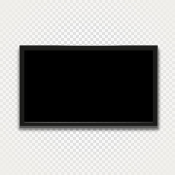 Modern tv isolated on transparent background