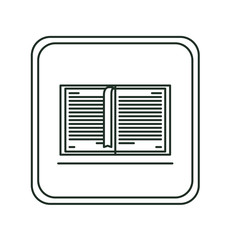 Book object icon. Education literature read and library theme. Isolated design. Vector illustration