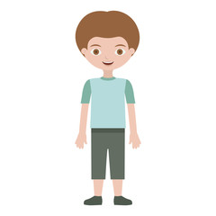 Boy cartoon icon. Kid childhood little people and person theme. Isolated design. Vector illustration