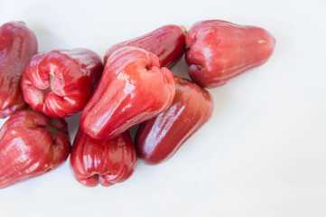 rose apple , Thailand apple fruit flavors of sweet red gloss.  r