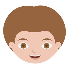 Fototapeta premium Boy cartoon icon. Kid childhood little people and person theme. Isolated design. Vector illustration