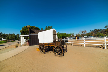 Wild west cart in San Diego Old Town