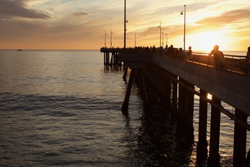 Obraz premium Sunset at Venice Beach