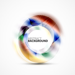 Shiny blurred cicrle template