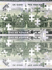 Fototapeta premium American currency one hundred dollar bill - Finance and banking concept