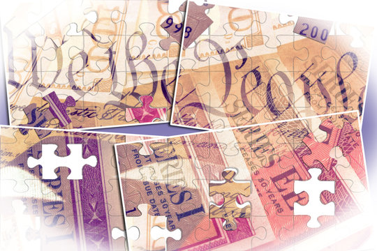 US constitution We the People, American flag and treasury savings bond - Finance and government concept