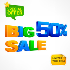 Big sale inscription 50