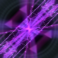 abstract modern pink lines out of focus background 3d rendering