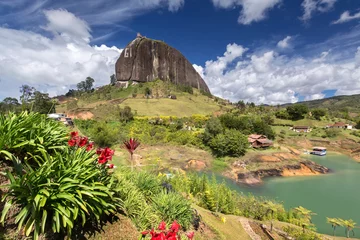 Fototapeten The Rock El Penol near the town of Guatape, Antioquia in Colombia © sunsinger