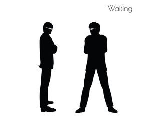 man in Waiting pose