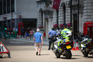 Motards de la police