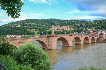 Fototapeta na wymiar Heidelberger Stadtpanorama