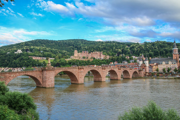 Fototapeta na wymiar Heidelberger Stadtpanorama