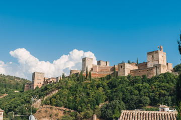 Fototapeta premium Ancient arabic fortress of Alhambra, Granada, Spain.