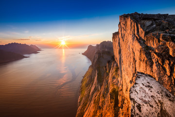 View from Beautiful Segla Mountain, Senja, Norway