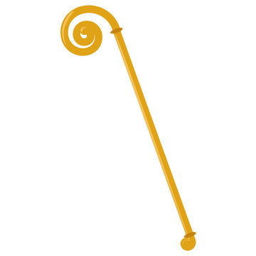 golden staff of the dutch tradition of sinterklaas