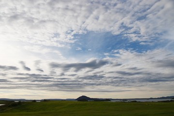 Obraz premium Pseudokrater am Mývatn