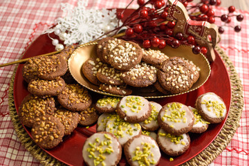 Schokoladenplätzchen für Weihnachten