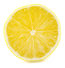slice of lemon isolated