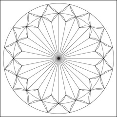 Geometric pattern on a white background