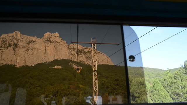 Aerial View from Cablewa in Yalta, Russia.