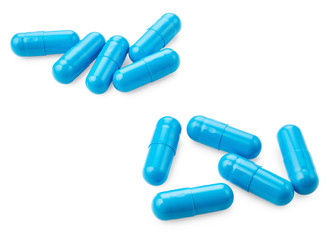 Pills isolated on white background