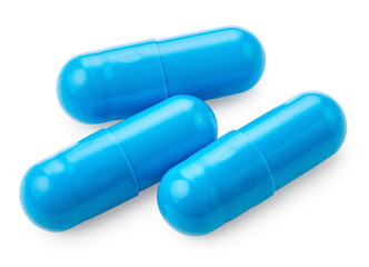 Pills isolated on white background