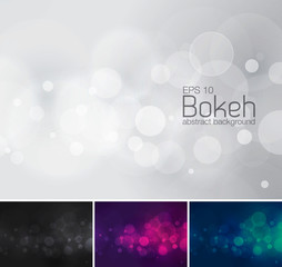 Bokeh and blur vector abstract background