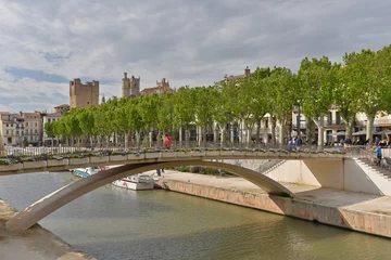 Deken met patroon Kanaal Canal de la Robin in Narbonne
