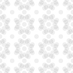 Seamless background with circles on a white background.