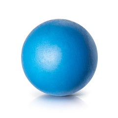 Blue ball 3D illustration on white background