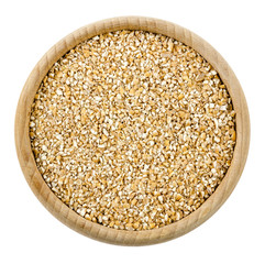 Bulgur cracked wheat isolated