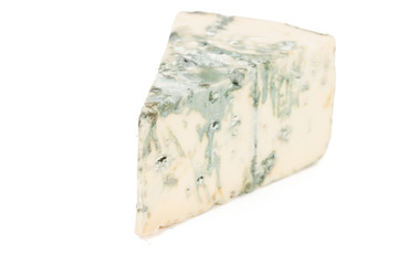 Blue cheese isolated on white