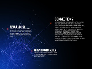 Obraz premium Abstract Connections Background
