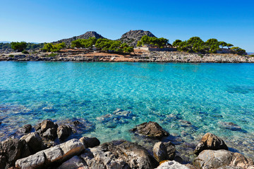 The island Aponisos near Agistri, Greece